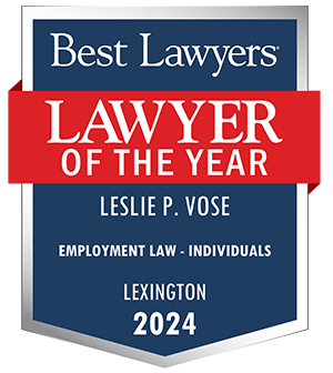 Best Lawyers | Lawyer of the Year | Leslie P. Vose | EMPLOYMENT LAW - INDIVIDUALS | LEXINGTON 2024