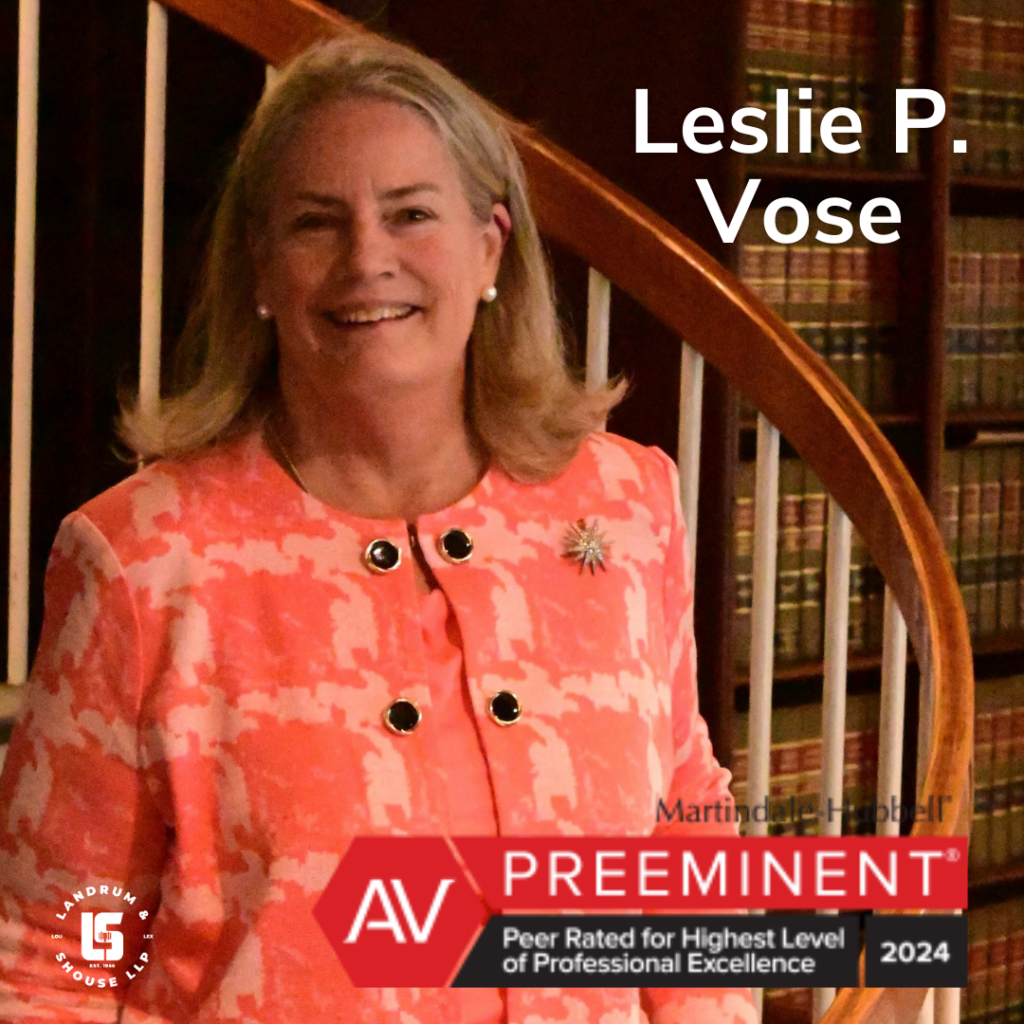 Leslie Vose - 2024 AV Preeminent Judicial Edition Attorney