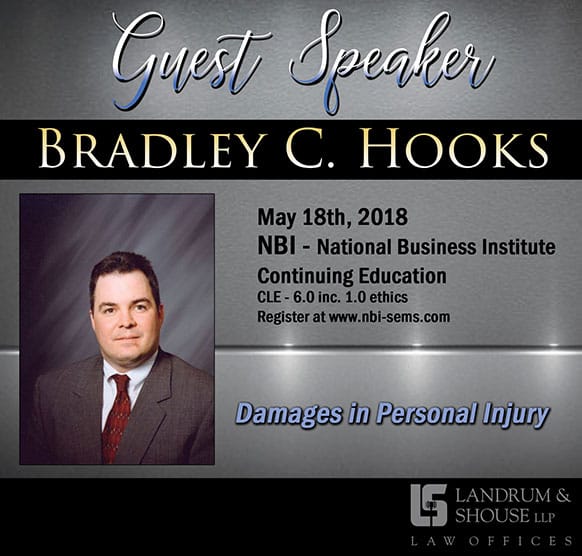 Special guest speaker - Partner, Bradley C. Hooks
