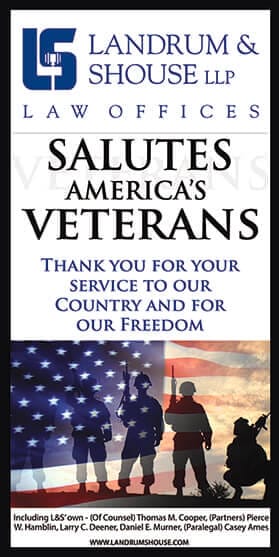 Landrum Shouse LLP Law Offices Salutes America's veterans Thank you for your service to our country and for our freedom