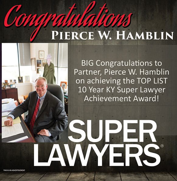 Congratulations Pierce W. Hamblin | Super Lawyers