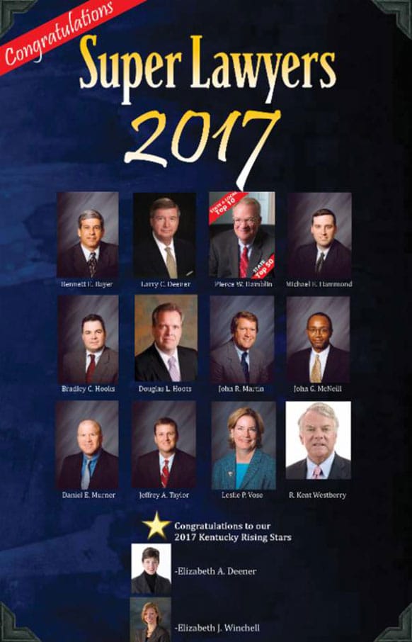 Congratulations 2017 Kentucky Super Lawyers