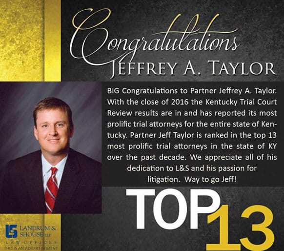 Congratulations Jeffrey A. Taylor | TOP 13