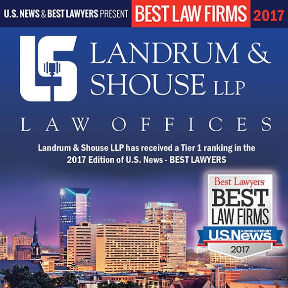 Landrum Shouse LLP has received a Tier 1 ranking in the 2017 Edition of U.S. News - BEST LAWYERS!