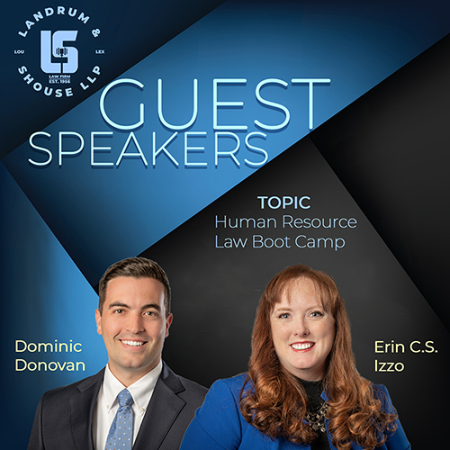 Guest Speakers | Topic Human Resource Law Boot Camp | by Dominic Donovan & Erin C.S. Izzo