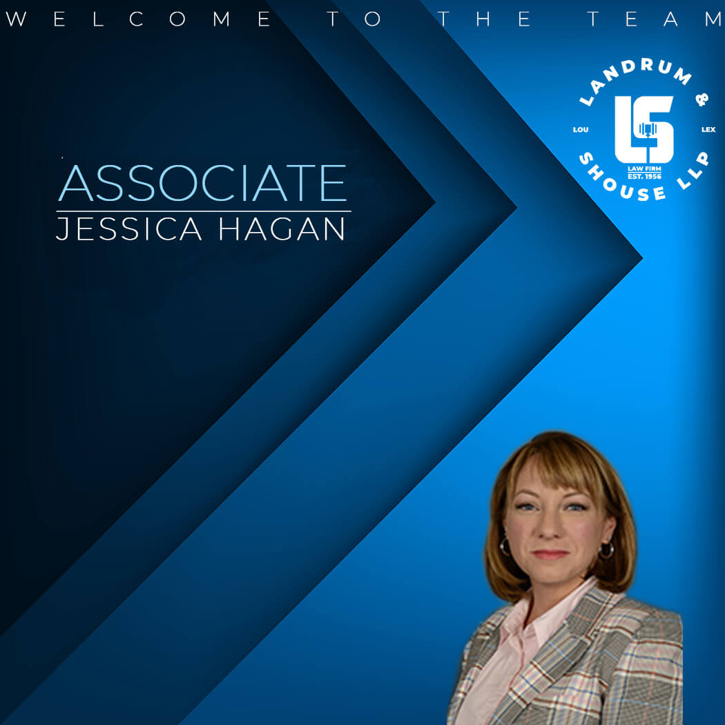 Poster of Associate Jessica Hagan Welcoming to the Team Landrum & Shouse LLP