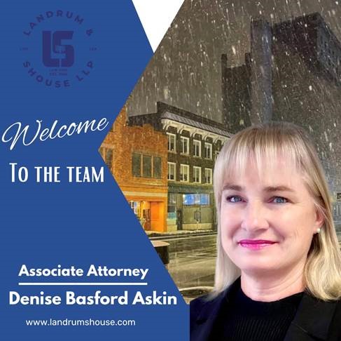 Welcome to the team | Associate Attorney Denise Basford Askin 2022 | www.landrumshouse.com